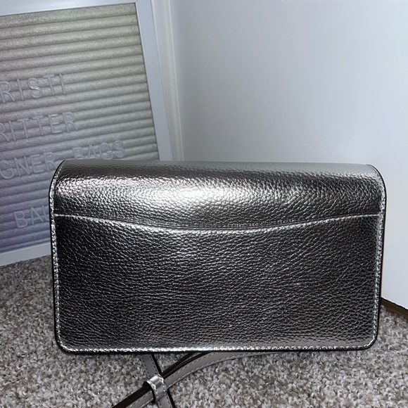 NWT Michael Kors Jet Set Medium Metallic Crossbody Bag - Picture 8 of 8